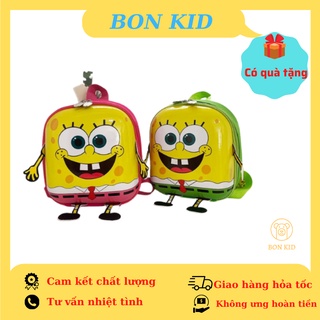 Balo siêu nhẹ cho bé 1-5t, balo bé trai bé gái nắp nhựa hoạt hình chống nước, chống va đập Lisa, M43