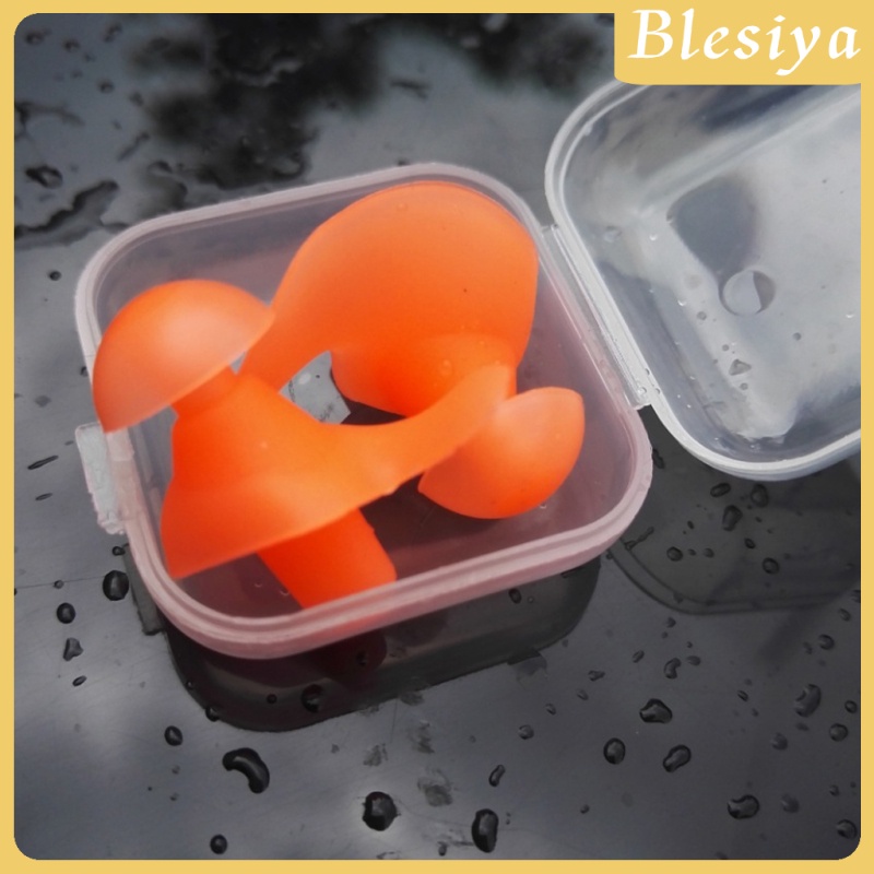 Nút Bịt Tai Chống Ồn Màu Đen Tiện Dụng Khi Đi Bơi / Lặn