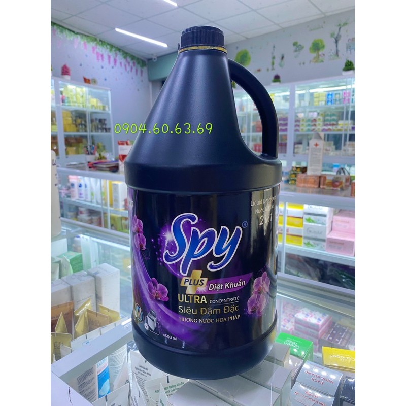 Nước giặt Xả 2in1 Diệt Khuẩn HƯƠNG NƯỚC HOA PHÁP 4500ml