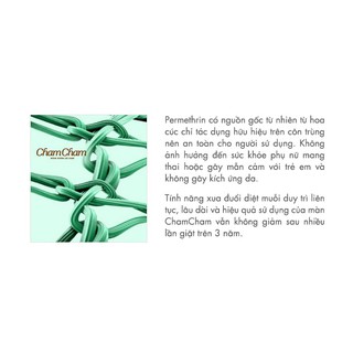 Màn (mùng) xua đuổi và diệt muỗi ChamCham