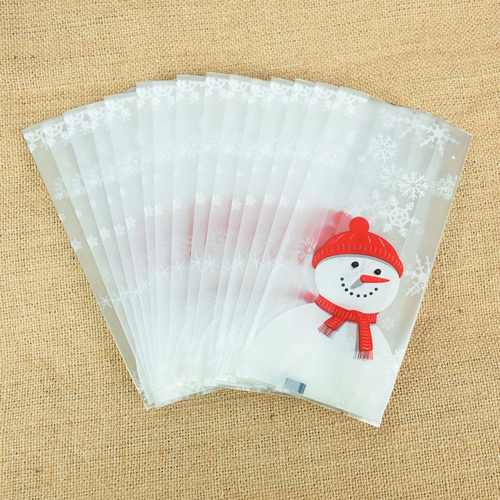 JARRED Túi Đựng Kẹo Giáng Sinh Hình Người Tuyết