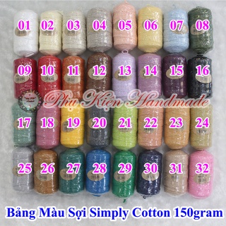 Sợi simply cotton (30k/cuộn/150 gram)