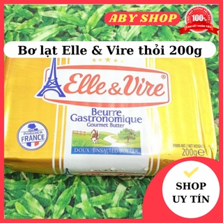 Bơ lạt Elle & Vire thỏi 200g ⚡ LOẠI NGON ⚡ bơ lạt có thể ăn trực tiếp hoặc dùng làm nguyên liệu chế biến