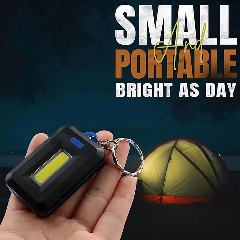 Đèn Pin LED COB Mini Cầm Tay Chống Nước Đa Năng Dùng Cho Các Hoạt Động Ngoài Trời