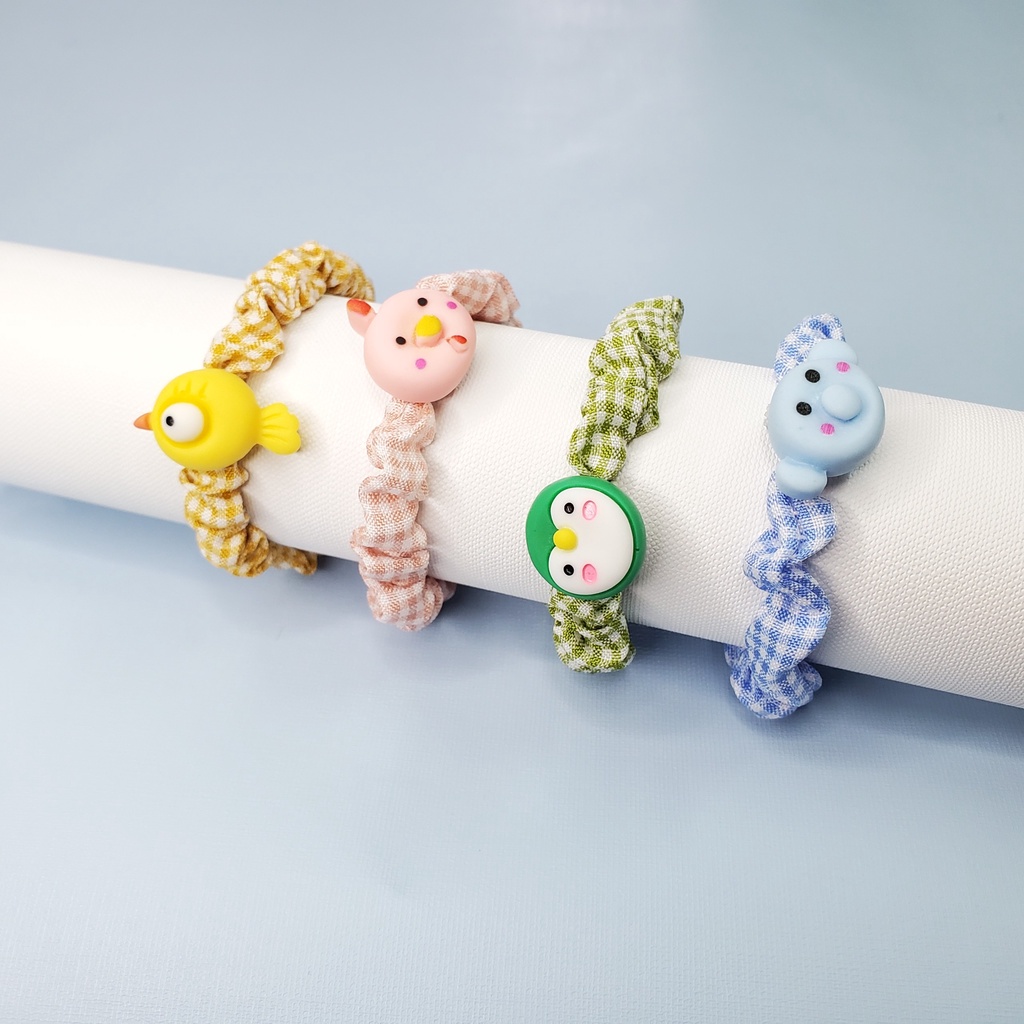 COMBO 4 DÂY CỘT TÓC HÌNH THÚ DỄ THƯƠNG T09