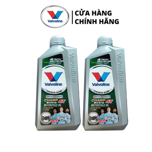 Nhớt Động Cơ Cao Cấp Valvoline Champ 4T Extra API SM, SAE 10W-40/ MA2 (0,8l -1L) dành cho Xe máy số