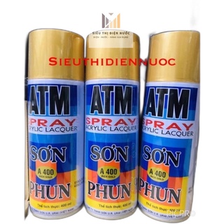 Sơn xịt atm-a400 nhũ vàng