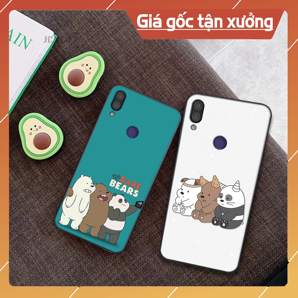 Ốp lưng Xiaomi REDMI 7 / REDMI NOTE 7 / REDMI NOTE 7 Pro WE BARE BEARS tinh nghịch Vỏ lưng Xiaomi in hình đáng yêu