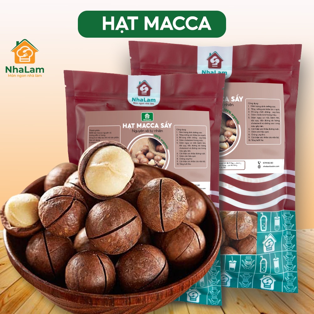 Hạt Macca Nứt Vỏ Thơm Ngon Dinh Dưỡng Nhập Khẩu Úc NHALAM FOOD