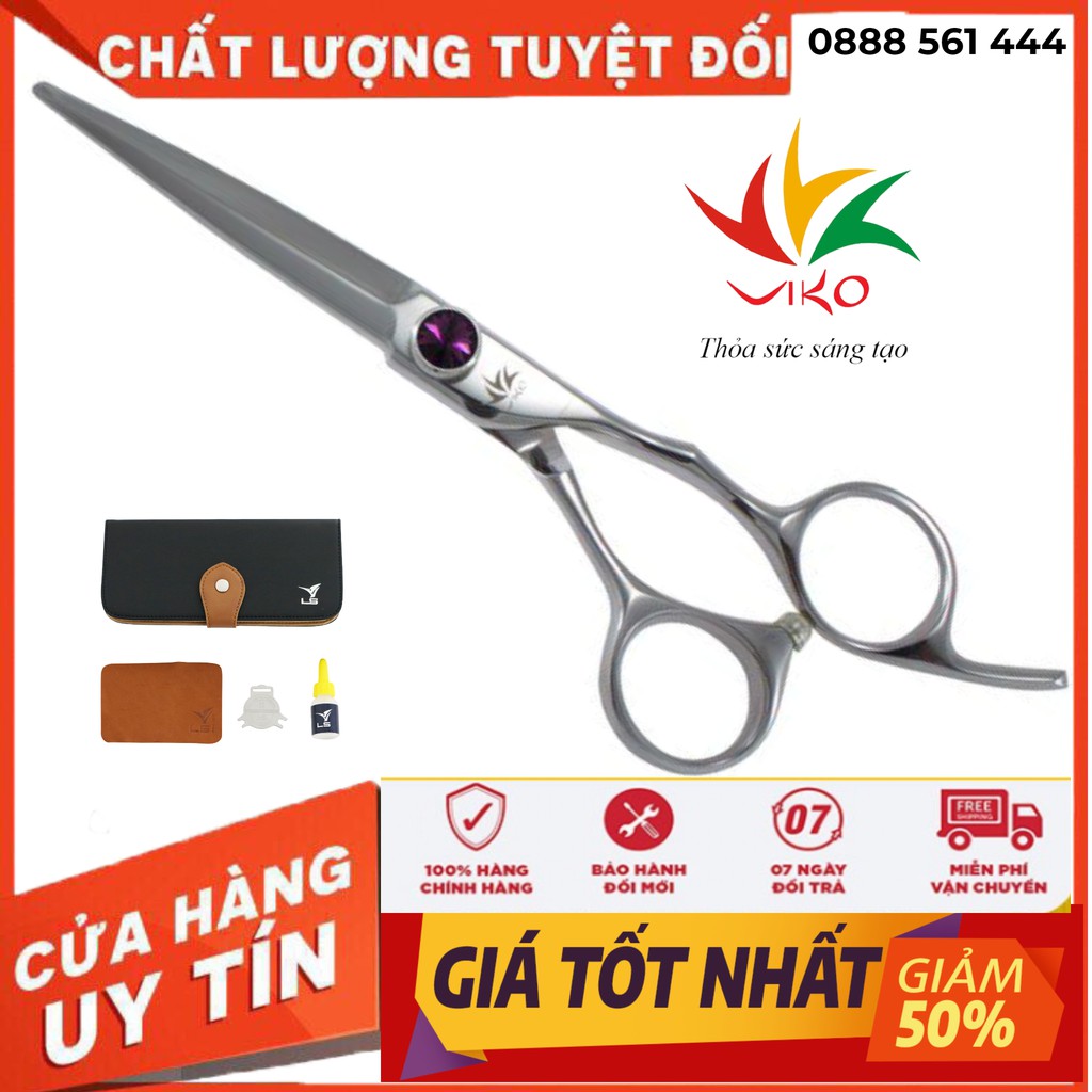 Kéo Cắt Tóc Cao Cấp Viko : A7-650-05 Chính Hãng Nhật Bản, Bảo Hành 2 Năm ,Tặng Kèm Bao Kéo [FREESHIP]