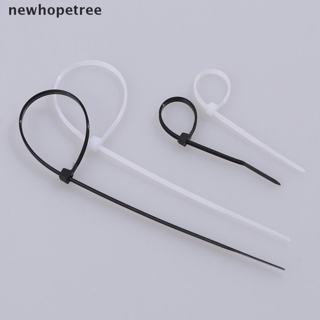 Túi 100 dây rút tự khóa bằng nhựa nylon chống mài mòn 2.5x20cm/ 2.5x10cm tiện lợi