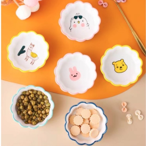 Bát Sứ Ăn Dặm Họa Tiết, Hình Dễ Thương Cho Bé Ăn Dặm Kiểu Nhật, Trang Trí Bữa Ăn