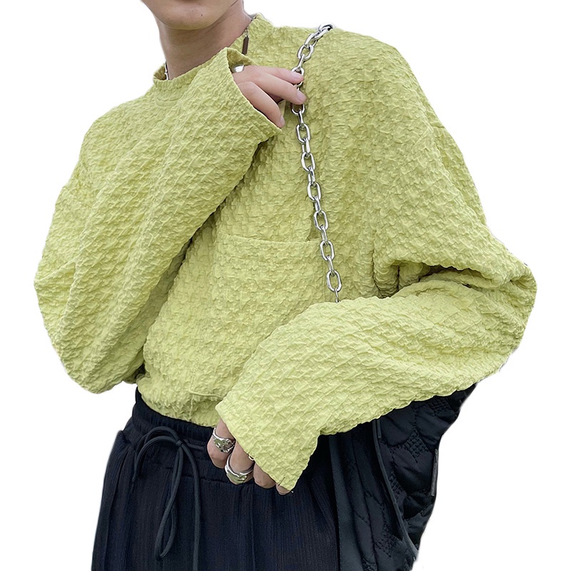 Áo thun INCERUN dành cho nam tay dài dáng rộng cổ tròn thời trang