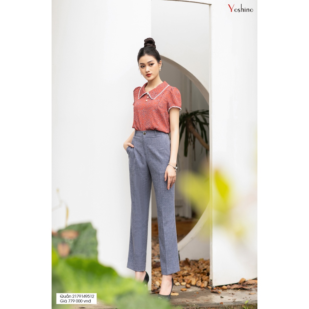 Quần Côn Màu Ghi Xanh Tôn Dáng Sang Chảnh YOSHINO 2179149512