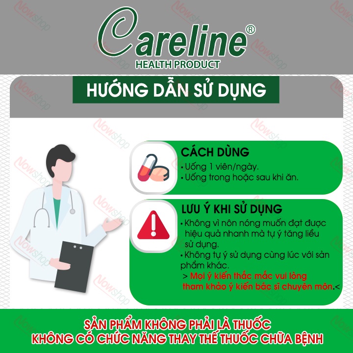 Viên uống tinh dầu hoa anh thảo Careline Evening Primrose Oil hỗ trợ đẹp da giúp cân bằng và điều hòa nội tiết tố nữ