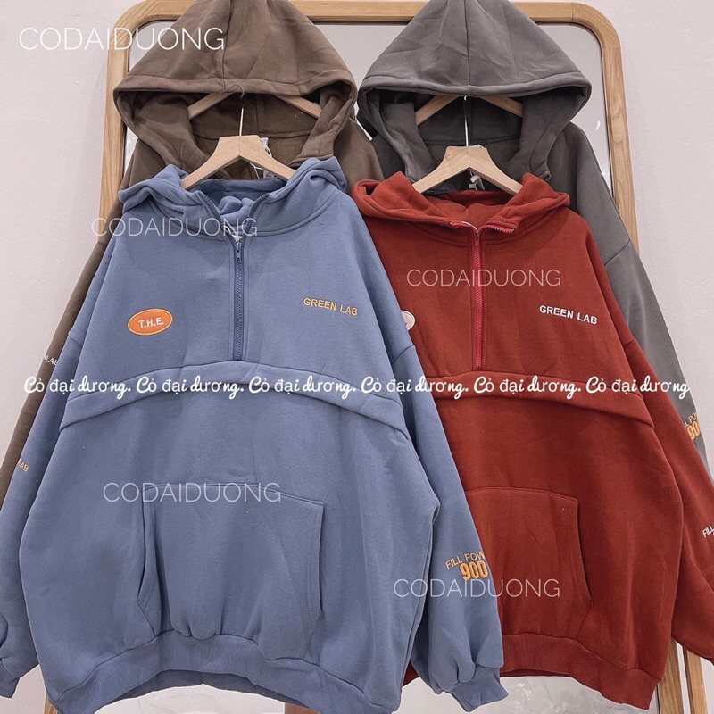 áo nỉ hoodie the green lab