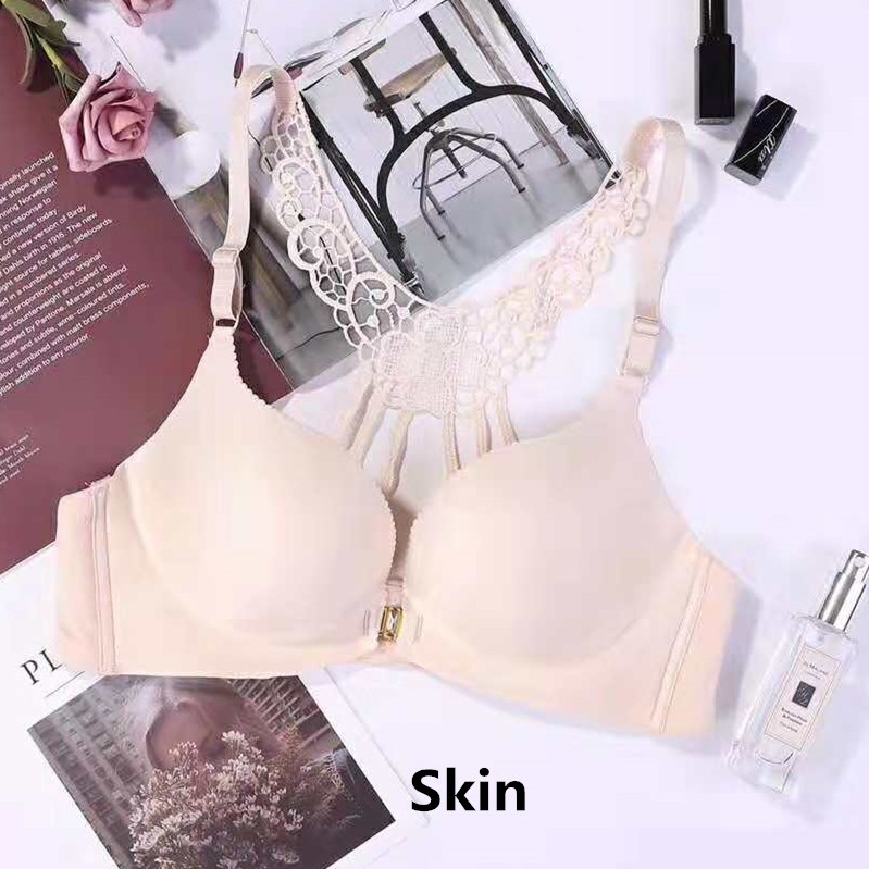 Áo Ngực Không Gọng Mềm Mại Cài Trước Thời Trang Quyến Rũ Cho Nữ