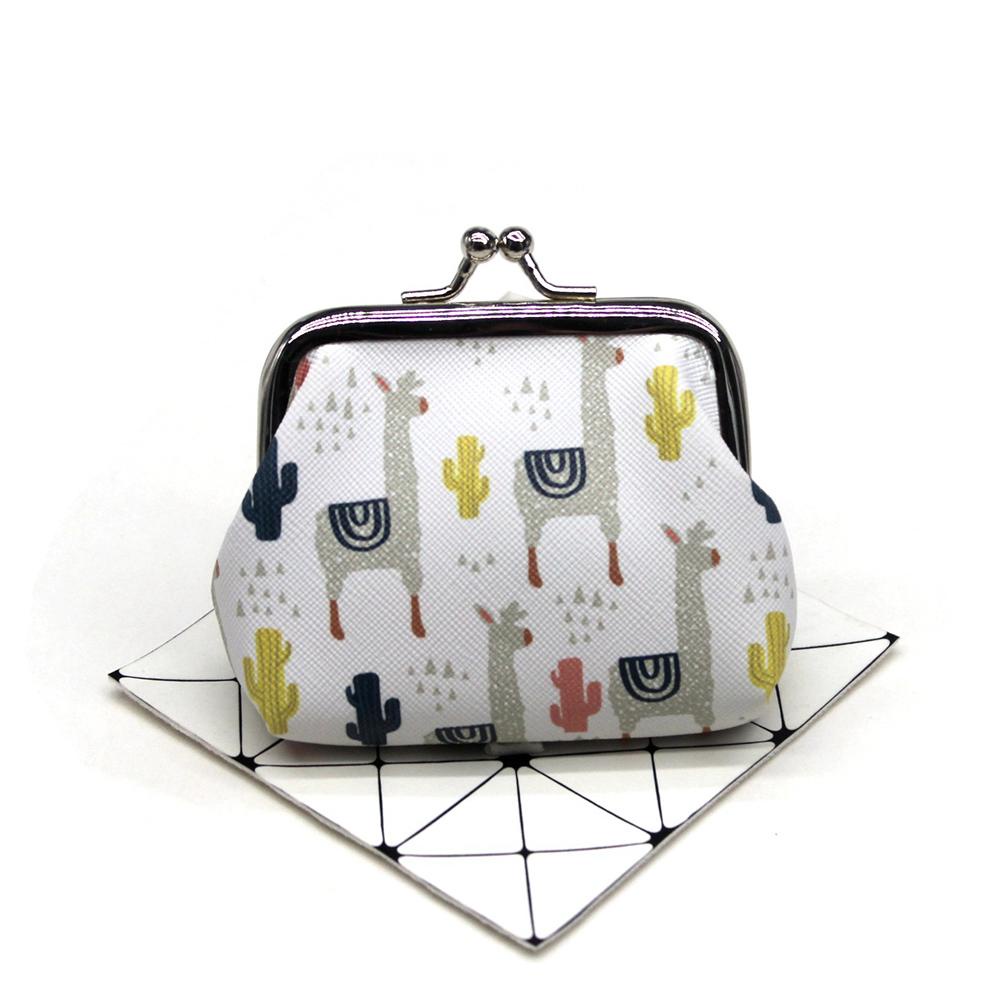 1 Ví Mini Đựng Tiền Xu Tạo Hình Lạc Đà Alpaca Dễ Thương