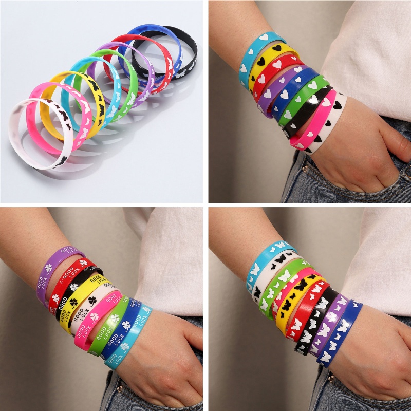 Set 9 Vòng Tay Cỏ Bốn Lá Thời Trang Thể Thao Cho Nam Và Nữ