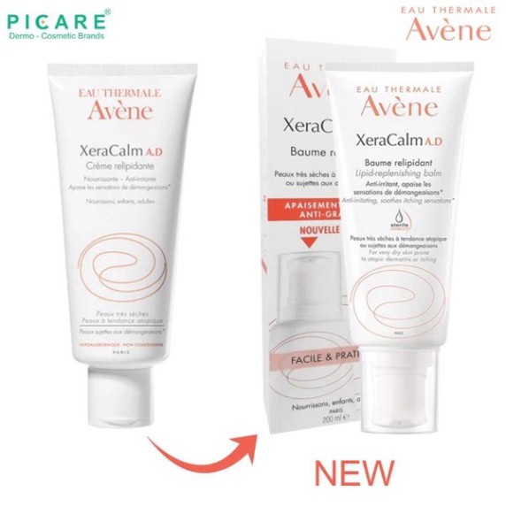 [CHÍNH HÃNG] Kem dưỡng dịu nhẹ cho da chàm Avene Xera Calm A.D Cream 200ml