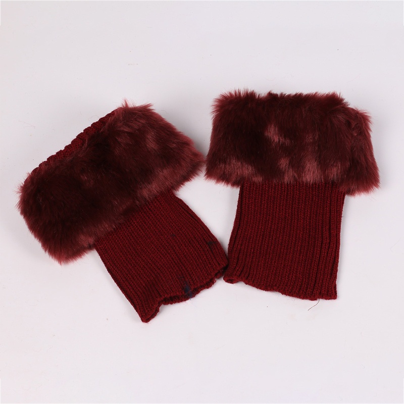 Tất Ống Chân Len Giữ Ấm Phối Lông Thời Trang Cho Nữ Xixi