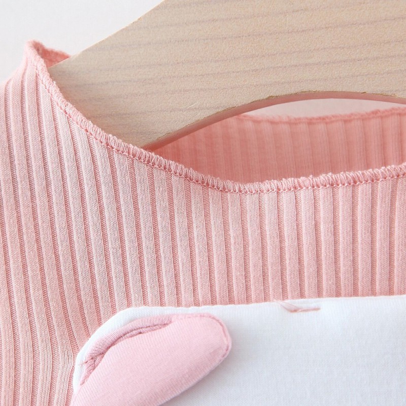 Đầm ngắn tay in hình chú heo dễ thương cho bé gái