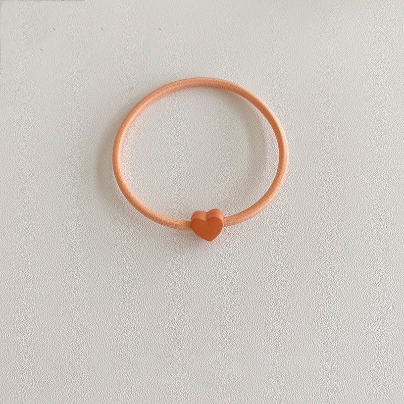 Dây thun cột tóc thời trang Hàn Quốc hình tim cute dễ thương cho nữ