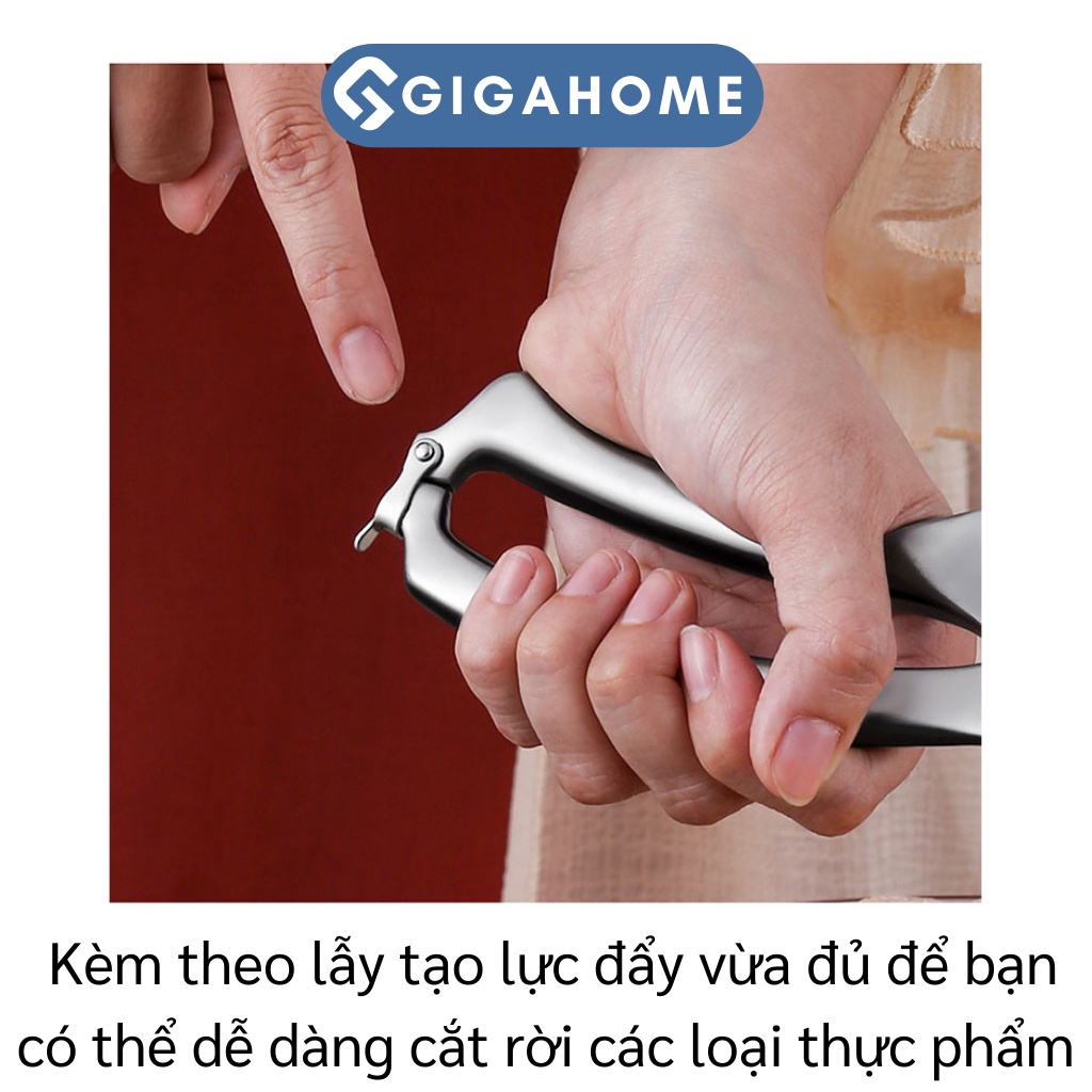 Kéo Nhà Bếp Cắt Gà, Cá Đa Năng GIGAHOME Lưỡi Cong Có Móc Khóa Cài 9447