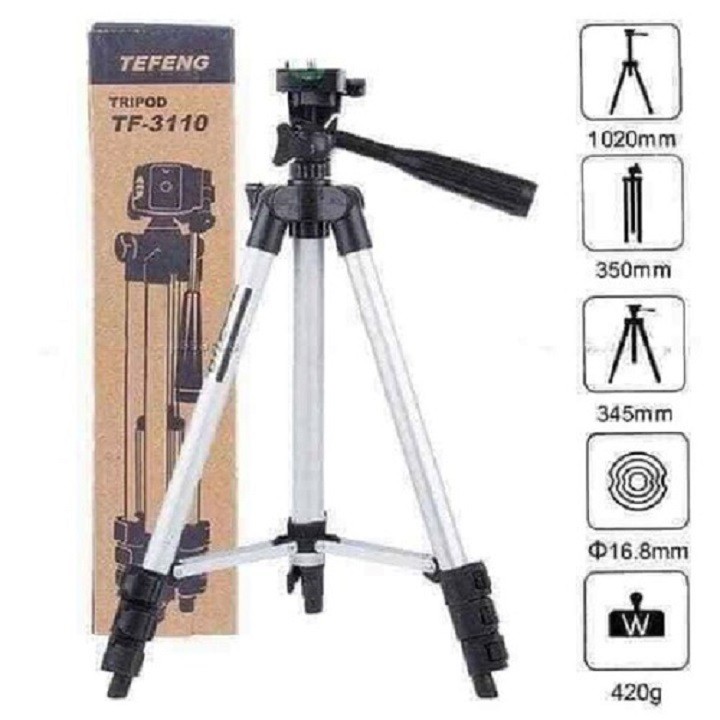 Gậy Chụp Ảnh 3 Chân Tripod Hợp Kim Nhôm Chắc Chắn