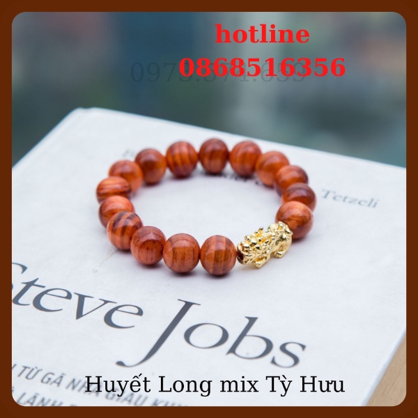 Vòng Tay Gỗ Huyết Long Tỳ Hưu 💥Mang lại may mắn, bình an, tài lôc. | BigBuy360 - bigbuy360.vn