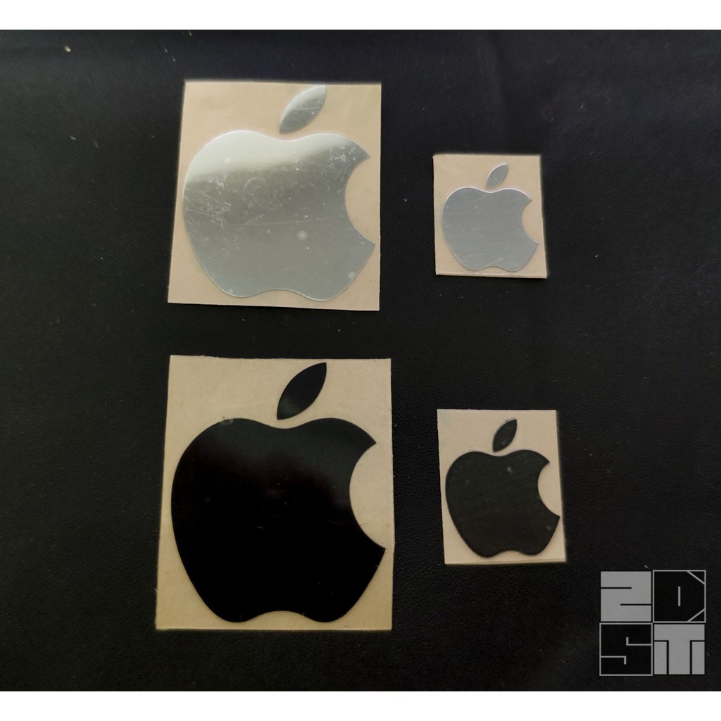 Sticker Apple kim loại mạ niken cao cấp trang trí Điện thoại, PC, Laptop