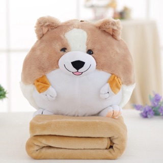 Chăn trong gối 4in1 cún corgi