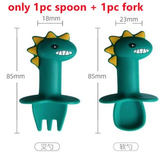 Đĩa Đựng Thức Ăn Bằng Silicon Họa Tiết Khủng Long Hoạt Hình Dễ Thương Cho Bé Sơ Sinh