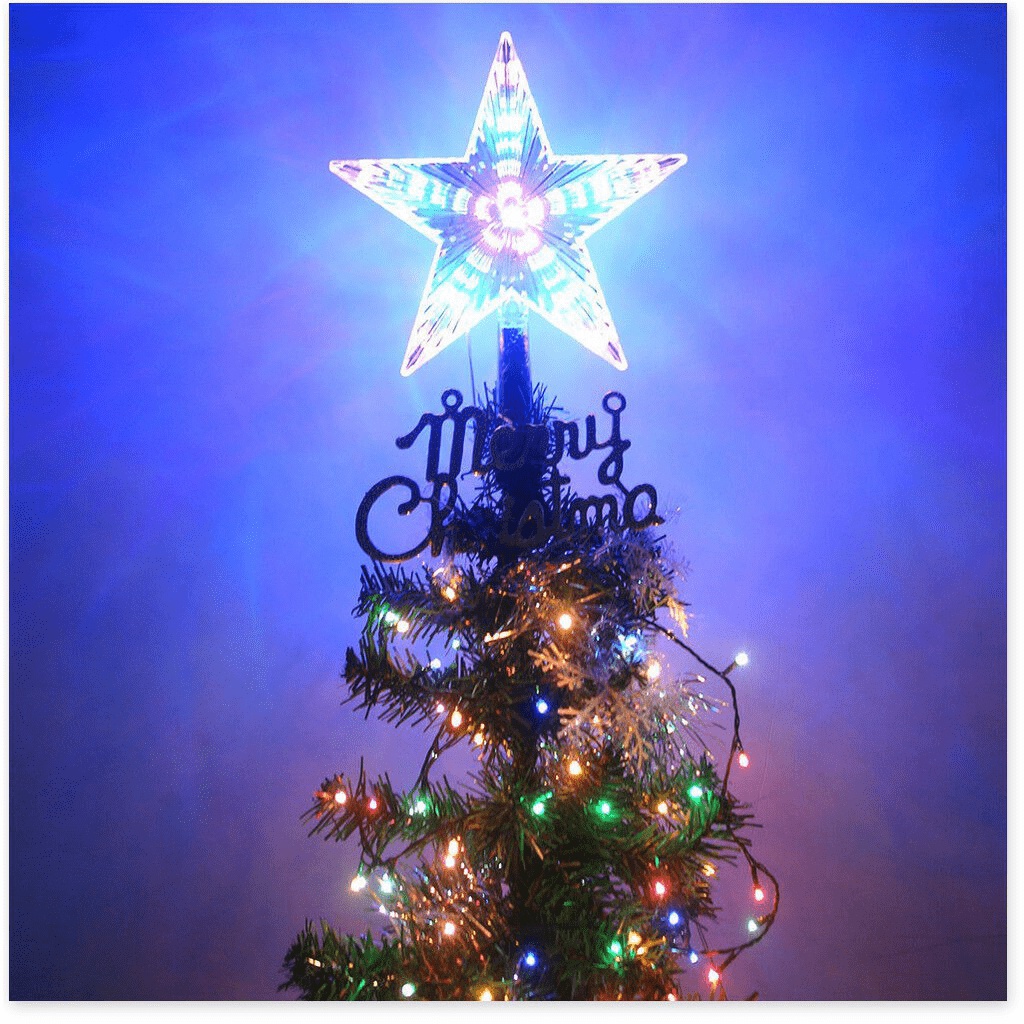 Ngôi Sao Led trang trí cây thông giáng sinh, noel, kích thước 20cm Điện Lực - Điện Lực