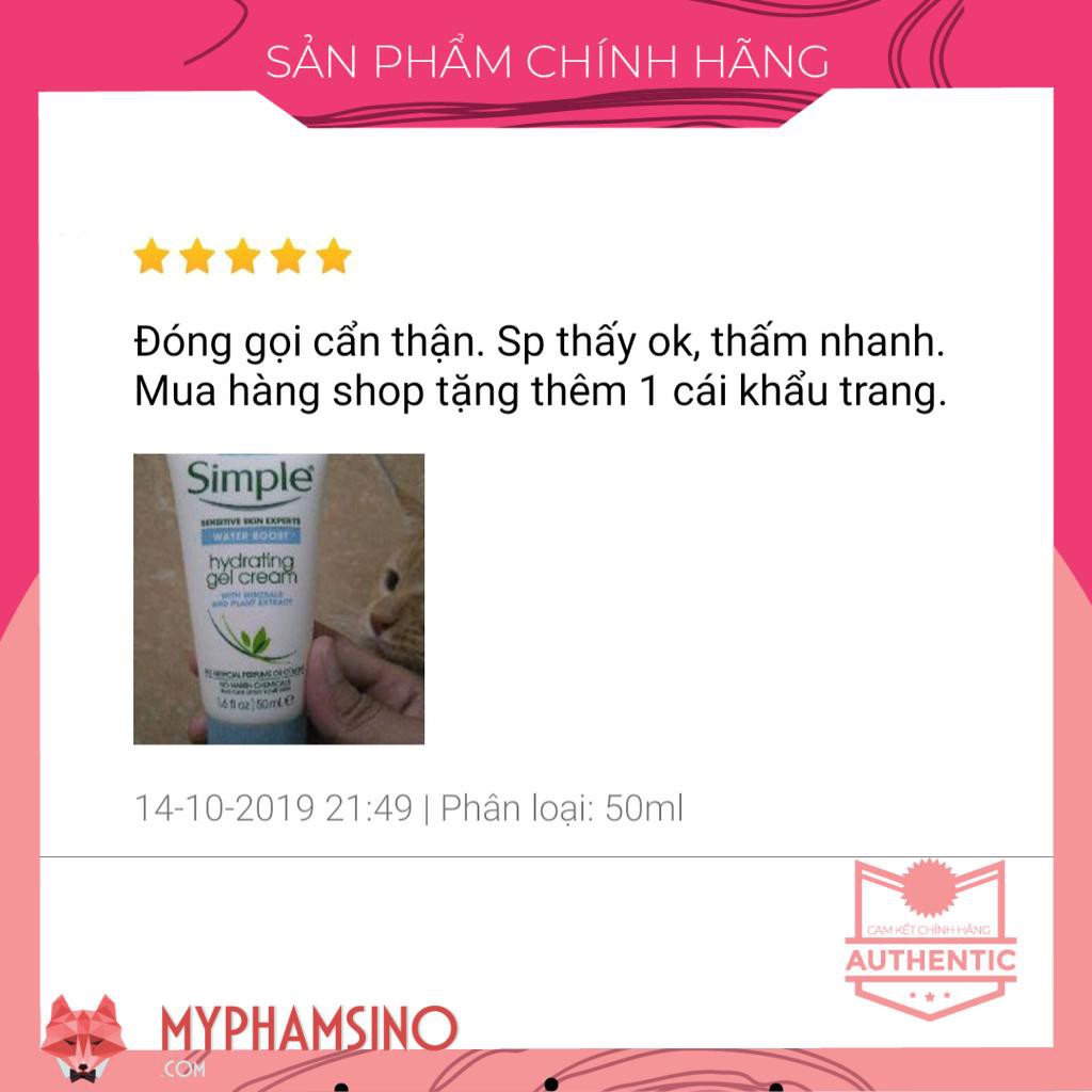 [CHINH HANG] Gel Dưỡng Simple Water Boost Hydrating