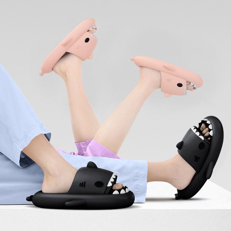 SUGE Dép Hình Cá Mập Dày 4cm | Dép Cặp Xinh Xắn Thời Trang