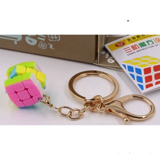 Móc khóa rubik 3x3 yj keychain mini bread 2cm 3x3x3