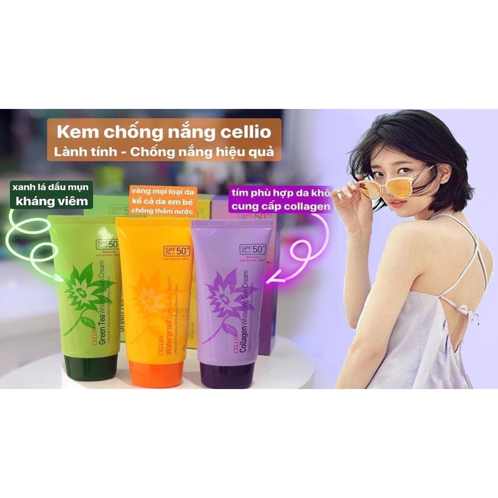 Kem Chống Nắng Cellio SPF 50PA