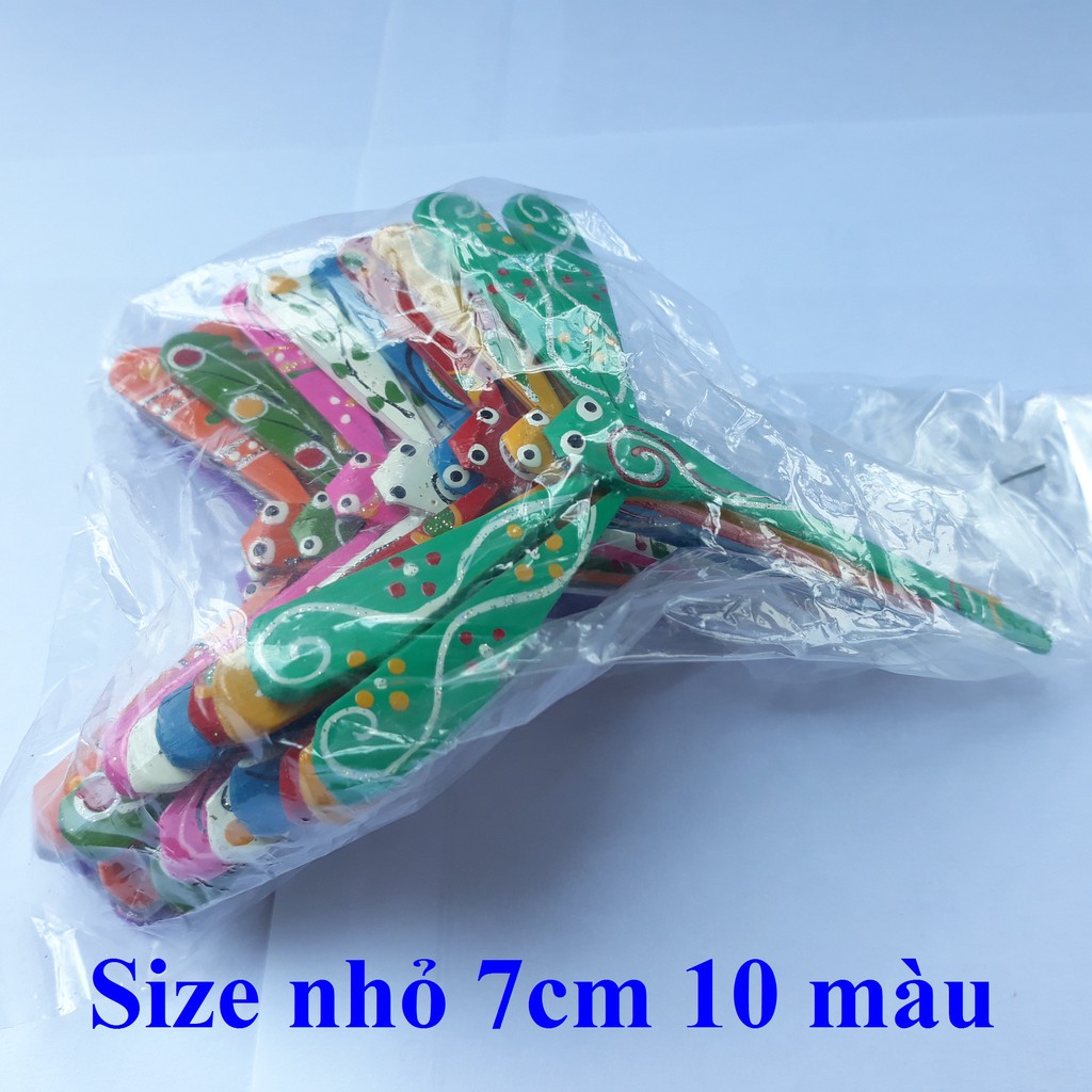 Bộ 10 chuồn chuồn tre màu 7cm xuất khẩu cao cấp  Quà lưu niệm tặng bạn nước ngoài