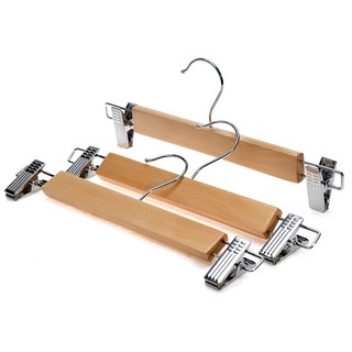 Kẹp quần 20 chiếc người lớn chất liệu gỗ 2 đầu kẹp sắt