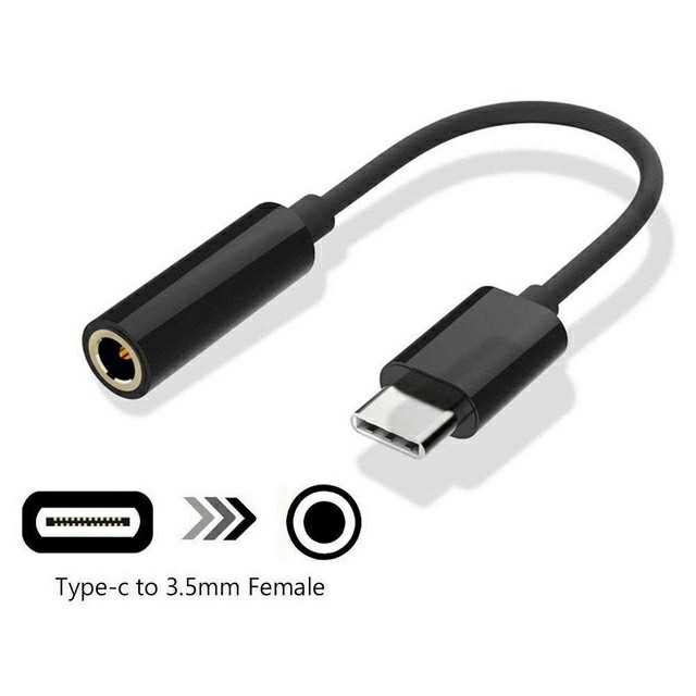 Dây cáp chuyển đổi âm thanh từ cổng Type C sang cổng 3.5mm cho Xiaomi, Huawei