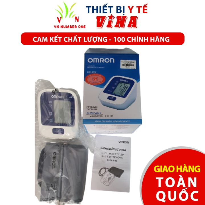 Máy Đo Huyết Áp Và Nhịp Tim Bắp Tay Omron 8712 (Đời Mới Nhất)