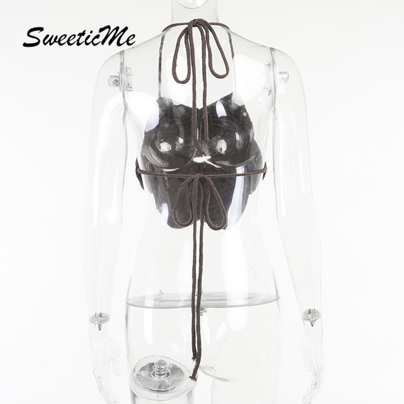 Áo Dệt Kim Hở Lưng Sweeticme 2021 | BigBuy360 - bigbuy360.vn