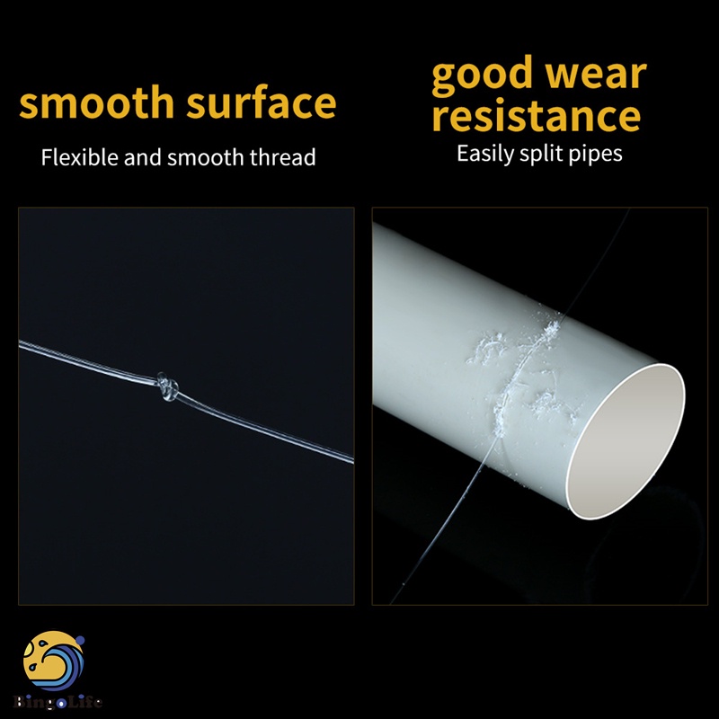 Bingolife Cuộn Dây Câu Cá Bằng Sợi Carbon Fluorocarbon Cao Cấp 100m