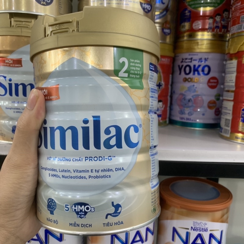 Sữa bột Similac Eye-Q 900g HMO dinh dưỡng 5G mới Gold Label