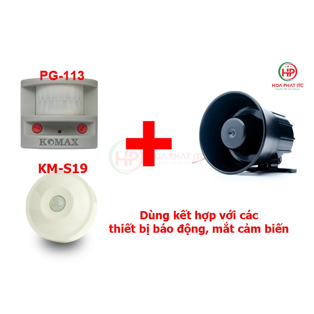 Còi hú Komax KM-628 dùng điện 220V