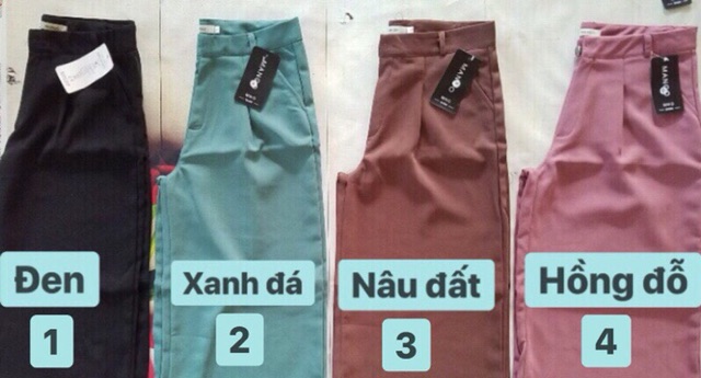 [ Mã FAMAYWA giảm 10K đơn 50K] Quần baggy công sở gấu lệch vải tuyết mưa nhiều màu | BigBuy360 - bigbuy360.vn