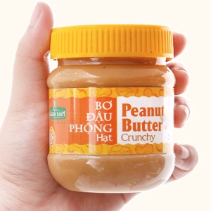 Bơ Đậu Phộng Golden Farm Loại Mịn Và Hạt Hũ 340G