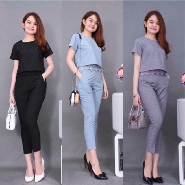 Sét Bộ Viền Cá Tính Đen-Xám-Xanh