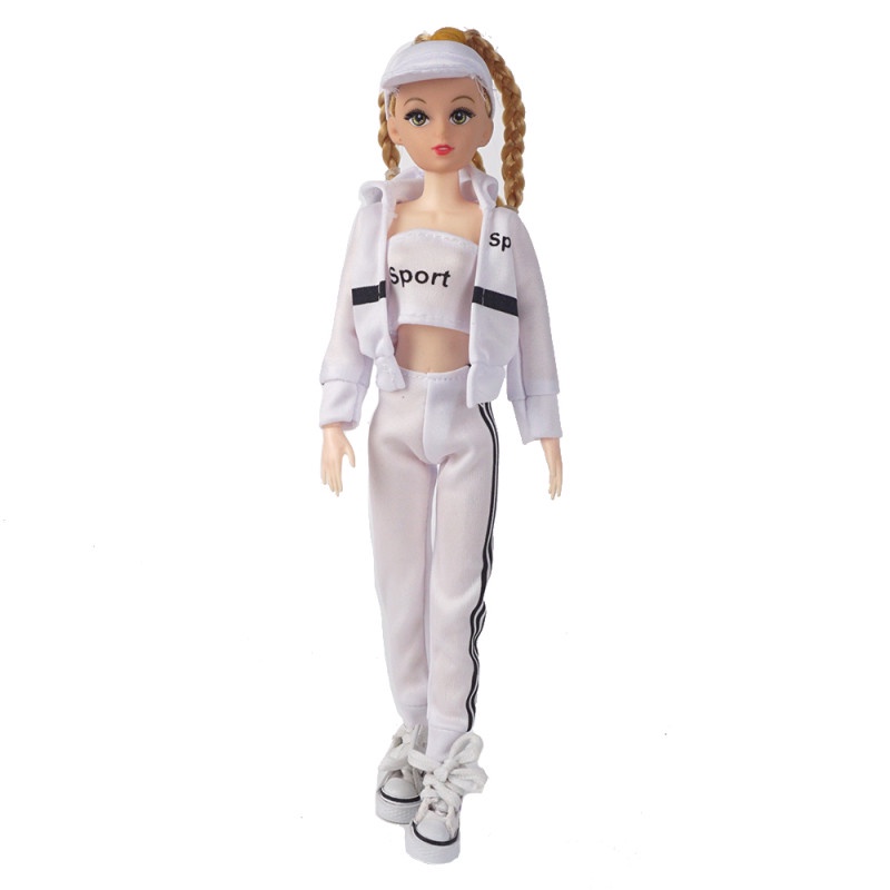 Bộ Quần Áo Thể Thao Thời Trang Giản Dị Dành Cho Búp Bê 29cm 1 / 6